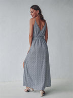 Hope Remains Floral Midi Slip Dress Black
