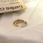Wavy Irregular Open Band Index Finger Ring