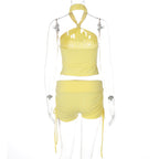 Lucy Halter Top & Shorts Set