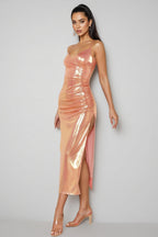 Dashiell Sleeveless V-Neck Slit Maxi Dress