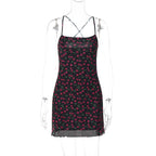 Kirby Cherry Print Mini Dress