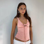 Maison Lace-Up Tank Top