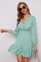 Cassy Metallic Detailed Mini Dress Teal FINAL