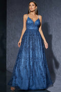 Keane Blue Mesh Maxi Dress