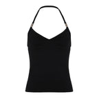 Coraline Metal Halter Top