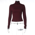 Kylee Slim Fit Turtleneck Top