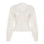Micah Cropped Button-Up Cardigan