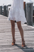 Stay Golden Printed Lace Babydoll Dress FINAL