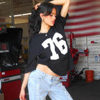 Layanna Sporty V-Neck Print Top