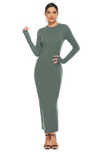 Cheers To You Knit Maxi Sweater Dress Olive