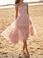 Slim sleeveless evening dress