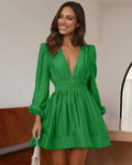 Marianne Premium Short V Neck Dress Chic Silhouette Collection
