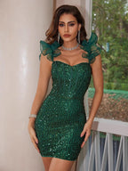 Halter Party Sequined Dress