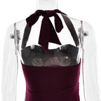 Nekoda Maxi Dress Maroon
