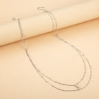 Thin Chain Rhinestone Metal Waist Body Chain