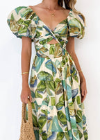 Emily Exclusive Dress with Puff Sleeves Boutique Collection