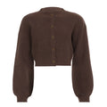 Addilyn Brown Knitted Cardigan