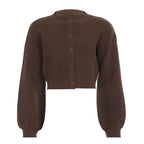 Addilyn Brown Knitted Cardigan