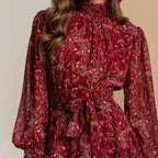 Eyan Printed Tie Dress
