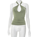 Sanya Metal Ring Halter Top