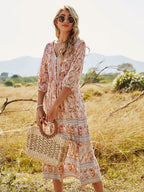 Bohemian ALine Floral Dress
