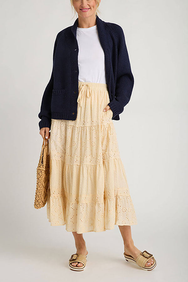 Fashion Lobster Pattern Casual Long Sleeve Knit Cardigan