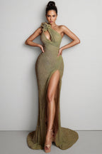Cyra Split Sequin Maxi Dress
