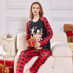 Festive Fun Printed Cozy Comfortable Relaxed Stylish LongSleeve Christmas Suit