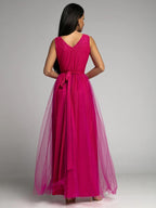 Petal Dust Maxi Dress Magenta