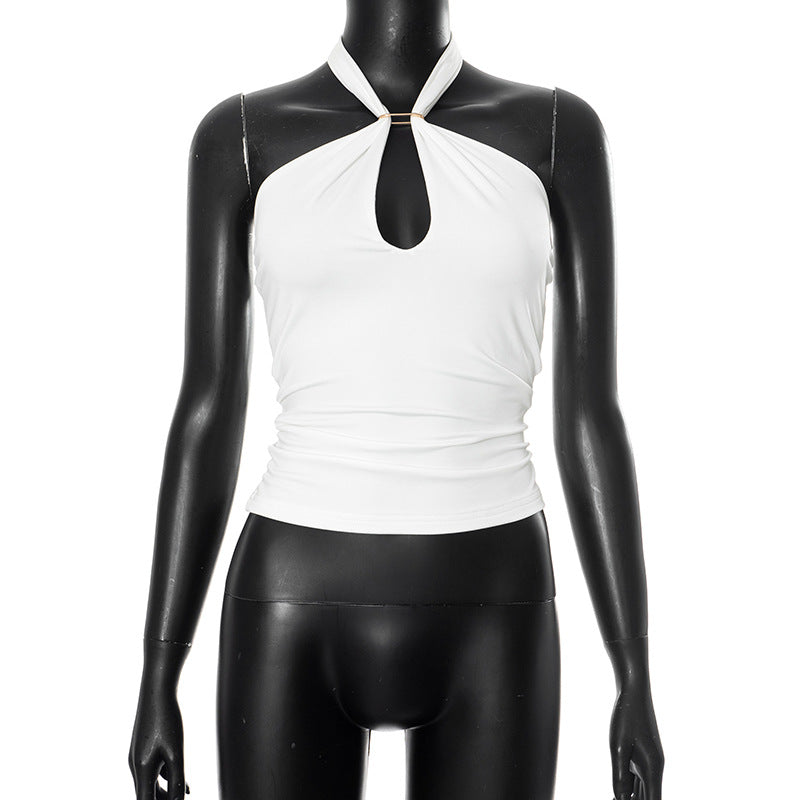 Sanya Metal Ring Halter Top
