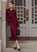 Emilia Ribbed Knit Polo Midi Dress