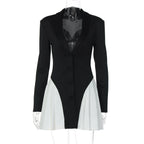 Jayani Contrasting Trim Skirt Set