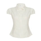 Greenlee Puff Sleeve V-Neck Top