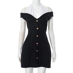 Kalilah Halter Contrast Mini Dress