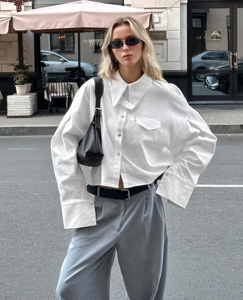 Loose Commuter Long-Sleeved Shirt