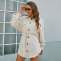 Calum Belted Button Down Corduroy Dress FINAL