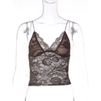 Lace See-Through V-Neck Camisole
