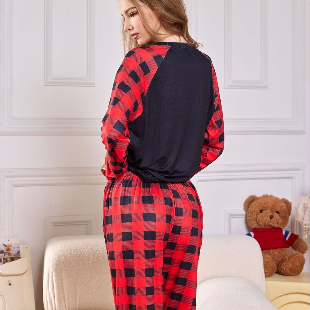 Festive Fun Printed Cozy Comfortable Relaxed Stylish LongSleeve Christmas Suit