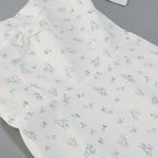 Suspender Ivory Print Dress