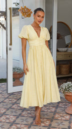 Lyara Midi Dress Yellow