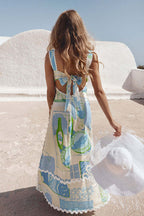Melnik Maxi Dress Blue