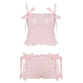 Zaire Bow Pleated Short Set