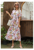 Maybelle Printed Pleated Midi Dress