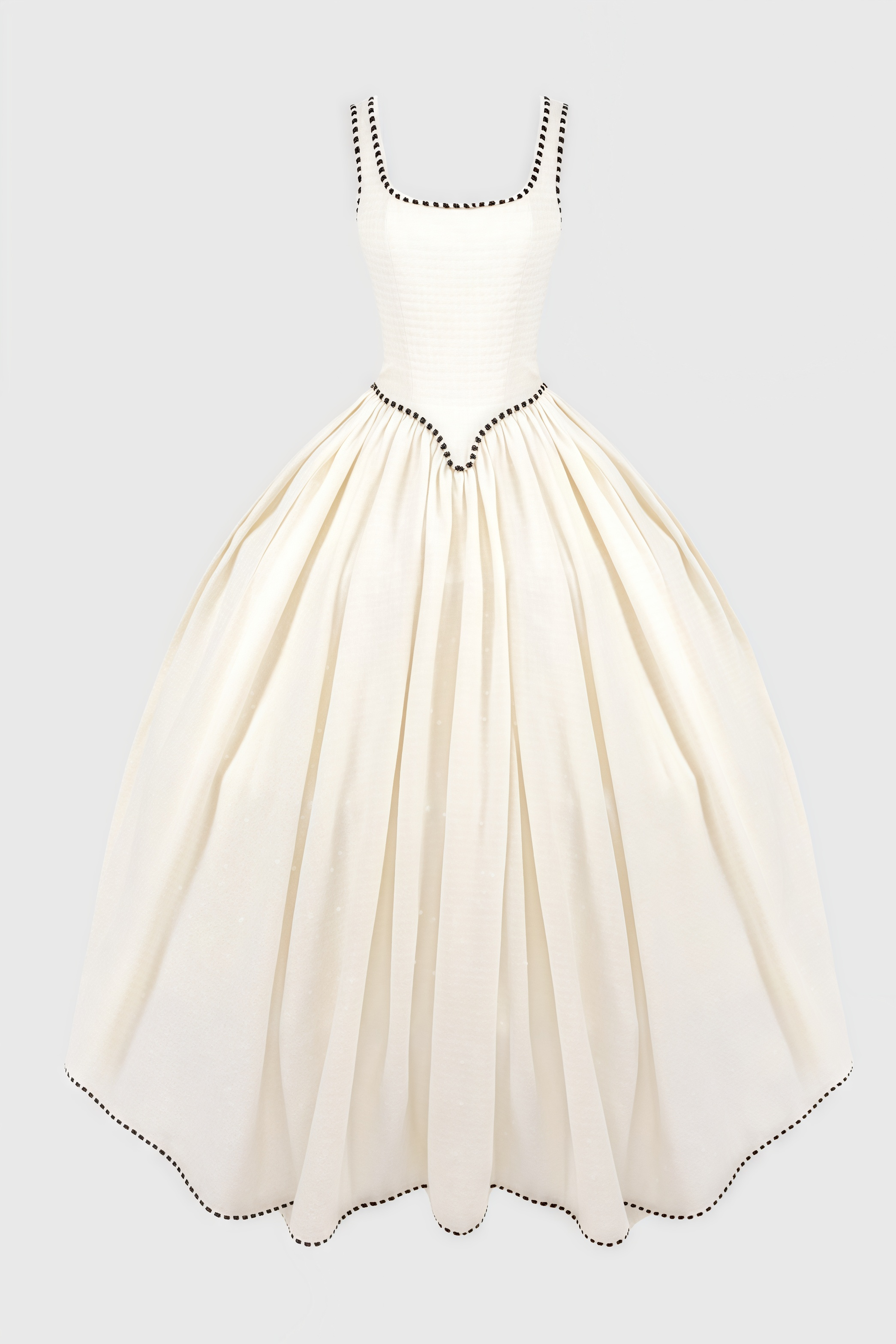 Pavoed Halter Puff Maxi Dress