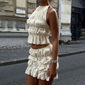 Faiza Ruffle Skirt Set