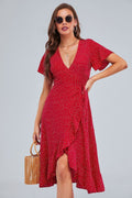 Rejoice Metallic Detailed Wrap Maxi Dress Magenta FINAL