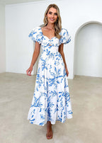 Emily Exclusive Dress with Puff Sleeves Boutique Collection