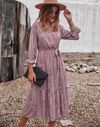 Sylvie Floral Shirred Midi Dress FINAL