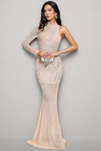 Eviea Crystal Embellished Maxi Dress