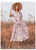 PREORDER Quiet Escape Floral Pleated Midi Dress Ivory